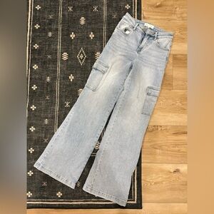 Risen Wide-Leg Cargo Jeans